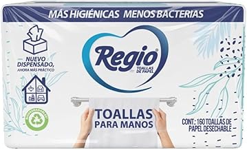 Regio Regio Toallas Para Manos 1 Paquete 160 Hojas, color, 160 Cuenta, pack of/paquete de