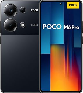 Xiaomi POCO M6 Pro Smartphone + Headphones, 8+256 Mobile Phone without Contract, 64MP OIS Triple Camera, Tarnish (NL Versi...