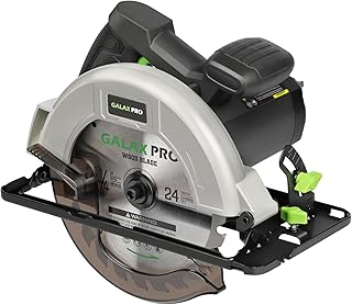 GALAX PRO 1400W Circular Saws, Max 6000 RPM Pure Copper Motor Electric Saws, Adjustable Cutting Depth and Angle: 62mm(90...