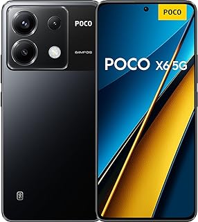 Xiaomi POCO X6 5G smartphone + headphones, 12+256 cell phone without contract, 64MP OIS triple camera, black (NL version +...