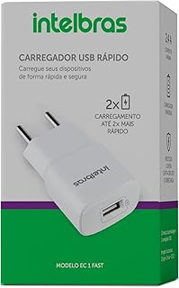 Fonte Carregador USB EC 1 Fast Branco Intelbras