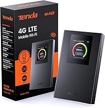 Tenda Routeur 4G Mobile WiFi - Hotspot Portable MiFi, Routeur 4G SIM, WiFi 6 AX300, Batterie Rechargeable, Port USB-C, WPA...