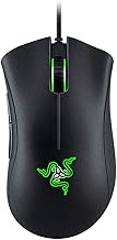 Razer DeathAdder Essential Wired Gaming Mouse I Single-Color Green Lighting I 6400DPI Optical Sensor- Black - RZ01-0385010...