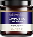 COLLAGENIC Crema Hidratante Facial 60 ml | Colageno Hidrolizado, 3% Ácido Hialurónico y Filtro Solar | 2 Veces Más Concentración de Acido Hialuronico Facial en Crema Facial Antiarrugas | Skincare