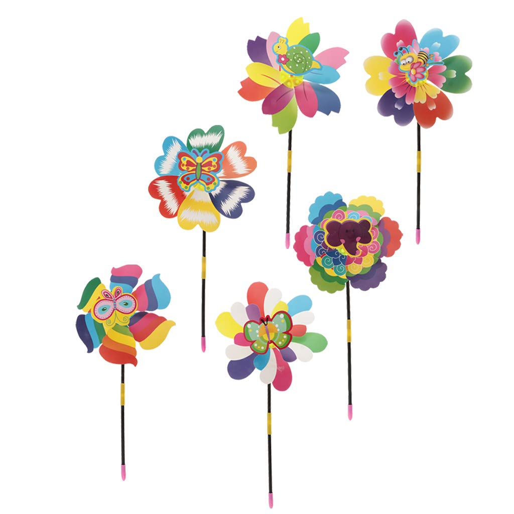 Canvas pattern plastic whirligig