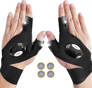 ZYUPHY Ideas Regalos Originales Hombre Guantes con Luz LED Padre Regalos Papa Tecnologicos Utiles Originales Regalo Hombre...