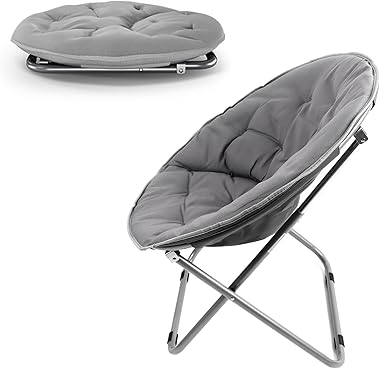 Genérico Sillas Plegables de Sala,Silla Platillo Grande, 76 CM * 52 CM, Sillon Individual Plegable,Adecuada para Uso Exterior