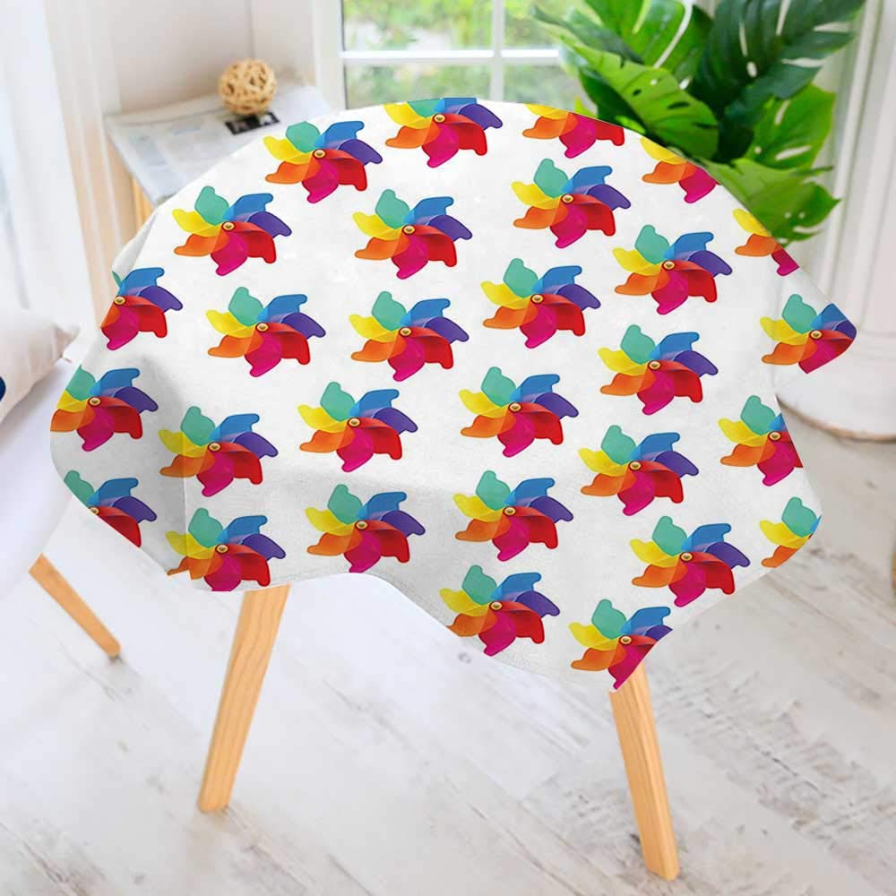 Canvas pattern plastic whirligig