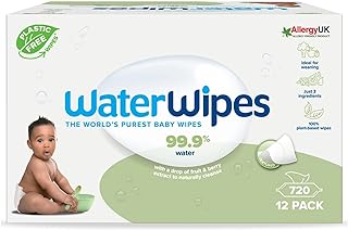 WaterWipes Toallitas húmedas Texturizadas de Origen Vegetal para Niños Pequeños y Bebés, ), 99,9% Base de Agua, Sin Perfum...