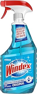 Windex Glass and Window Cleaner Spray Bottle, Packaging Designed to Prevent Leakage and Breaking, Surface Cleaning Spray, ...