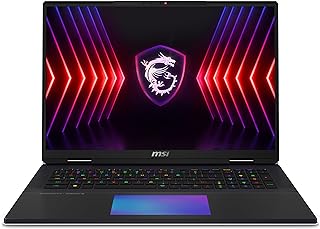 MSI Titan 18 HX A14VIG-006FR Intel® Core? i9 i9-14900HX Ordinateur portable 45,7 cm (18") UHD+ 64 Go DDR5-SDRAM 2 To SSD N...