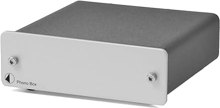 Pro-Ject Phono Box DC MM/MC Phono Preamp with Line Output (Silver)