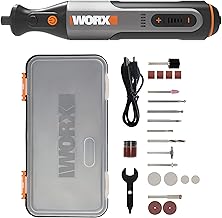 WORX 8V Mini Amoladora Inalámbrica WX106, Herramienta Rotatoria sin Cable, Carga USB, Portaherramientas de Tamaño 3,2 mm, ...