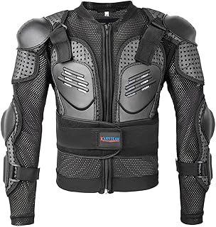 Kids Motorcycle Jacket-Dirt Bike Gear for MTB ATV,Motocross Armor Jacket,Chest Back Eblow Protection for SkateBoard Skating