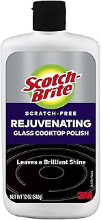 Scotch-Brite Scratch-Free Glass Cooktop Polish – Gentle Cleaner for Glass Stove Tops, Phosphate-Free Formula, Streak-Free ...