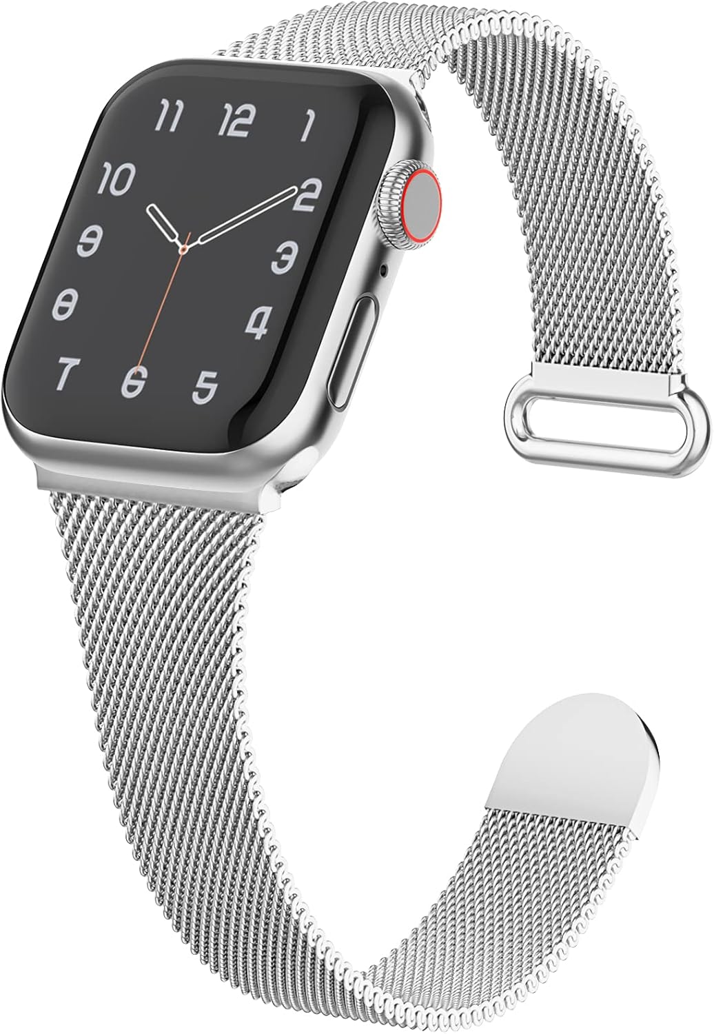 Slim Metal Band Compatible with Apple Watch Bands 38mm 40mm Women, Thin Narrow Stainless Steel Mesh Milanese Loop Magnetic Replacement Strap for iWatch Series SE 6 5 4 3 2 1 (Patents Peding)