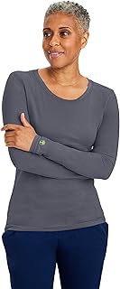 Healing Hands Under Scrubs for Women Long Sleeve Knits Women’s Medical Scrub Tee 5047 Melissa Underscrubs