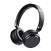 Amazon Basics Bluetooth Wireless On Ear Headphones with Microphone, 35 Hour Playtime, Foldable, One Size, Black