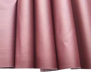 Large Soft Vinyl Upholstery Leather Fabric 1 Yard 56.3x36", 0.8mm Thick Pebbled Faux Leather for Craft Upholstery, Handbag...