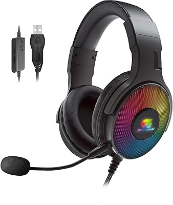 HEADSET GAMER RGB CRUISER 7.1 PRETO Fortrek G