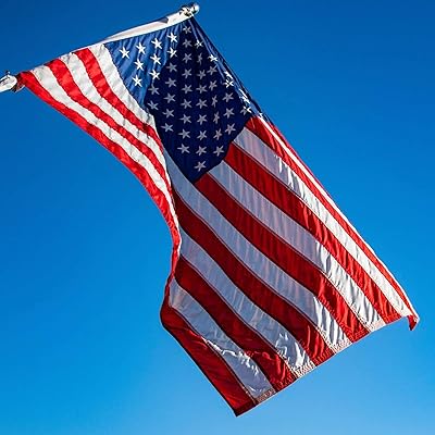 Freefy American Flag 2x3 ft Outdoor,US Outside 2x3,Heavy Duty Durable Outdoors Nylon Flags,Embroidered Stars,Sewn Stripes,Brass Grommets,Perfect for Indoor/Outdoor Use US USA Flags.