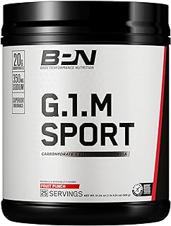 BARE PERFORMANCE NUTRITION, BPN G.1.M Go One More Sport, Endurance Training Fuel, Fruit Punch, Superior Carbohydrate Sourc...