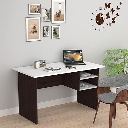 Anikaa Grady Engineered Wood Study Table, Writing Desk, Computer Desk, Study  Desk, Office Desk, Small Office Table, Laptop Table with Drawer, Computer  Table (Wenge White) () Matte Finish : : Home &