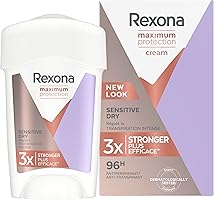 Rexona Women Maximum Protection Sensitive Dry Anti-Transpirant Crème Stick, 96 uur bescherming tegen zweet en...