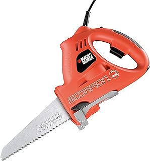 BLACK+DECKER Scorpion Handsaw, 400W, Corded, Tool Free Blade Change, Includes 3 Blades, KS890ECN-GB