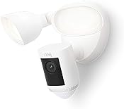 Ring Floodlight Cam Wired Pro with Bird’s Eye View and 3D Motion Detection, White