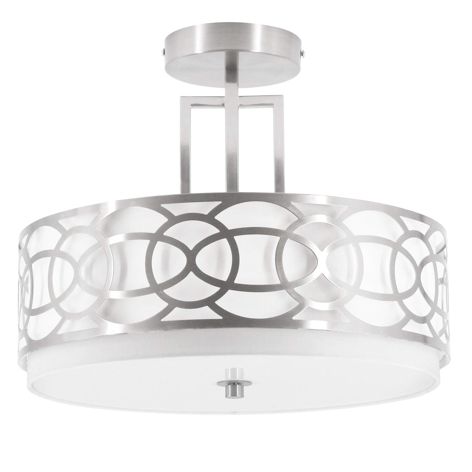 Buy RUNTOP Semi Flush Ceiling Light, 3-Lights Modern Entry Light ...