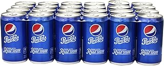 Pepsi Made with Real Sugar, 7.5 Fl Oz Mini Cans, 24 Pack