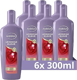 Andrélon Classic Levendige Kleur Shampoo Voor Gekleurd Haar - 6 x 300 ml - Voordeelverpakking