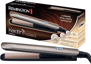 Remington Plancha de Pelo Keratin Protect, Queratina y Aceite Almendras, Placas Flotantes Extralargas, Resultados Profesio...