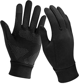 Unigear Guantes Running Correr Pantalla Táctil Guantes Primera Capa para Actividades al Aire Libre Senderismo,Corriendo,Se...