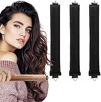 3 Stück Hitzefreie Lockenwickler, Heatless Curls Band, Lockenwickler Über Nacht mit Haken, Overnight Blowout Locken Ohne...