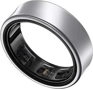 SAMSUNG Galaxy Ring, AI Smart Ring, Size First w/Sizing Kit, No App Subscription, Fitness Monitor, Sleep Tracker, Up to 7-Day Battery, Size 8, Titanium Silver [US Version, 1Yr Manufacturer Warranty]