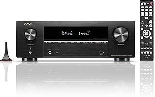 Denon Receptor AV AVR-X1800H de 7.2 canais – 80 W/canal, transmissão sem fio via HEOS, WiFi e Bluetooth integrados, suport...