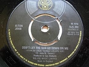 Elton John Don't Let The Sun Go Down On Me/Sick City 7" DJM DJS302 EX 1974