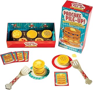 Educational Insights Pancake Pile-Up, Sequence Relay Board Game for Preschoolers, for 2-4 Players, Gift for Kids Ages 4+