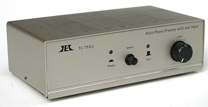 TCC TC-753LC SILVER Phono Preamp w/Level Control and AUX Input