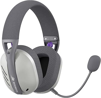 Fone de Ouvido Headset Gamer Havit Fuxi-H3 Gray, Com Fio e Sem Fio, Wireless 2,4GHz, Bluetooth, Cabo USB-C, Cabo 3,5mm. Surround, Baixa Latência, Quad-Mode