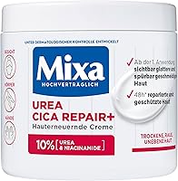 Mixa Urea hauterneuernde Creme mit Urea & Niacinamide, für trockene und raue und unebene Haut, repariert und glättet,...