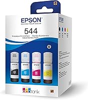 Kit de Garrafas de Tinta Original Epson EcoTank T544 - Magenta, Amarelo, Ciano, Preto