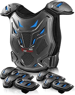 StarknightMT Kids Dirt Bike Gear-Upgraded Thicken Shell Youth Motorcycle Riding Professional Protective Gear Chest Protect...