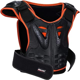 Kids Chest Protector, Dirt Bike Motorcycle Motocross Protective Armor, Youth Riding Biking Vest Jacket, Full Body Back Spi...