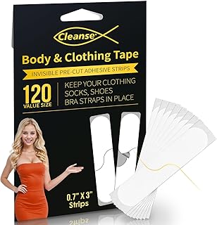 120pcs cinta doble cara ropa y piel, fashion tape, Fuerza adhesiva durante todo el día y suave con la piel y las telas, Co...