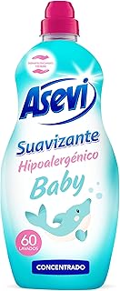 Asevi Suavizante Hipoalergénico Concentrado para Ropa Baby - Dermatológicamente Testado y Apto para las Pieles Sensibles y...