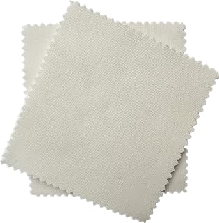 iNee Embroidery Fabric Squares Cotton, 10 Squares of 10 x 10-inch, Cream