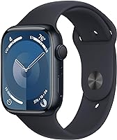 Apple Watch Series 9 [GPS 45mm] Smartwatch with Midnight Aluminum Case with Midnight Sport Band M/L. Fitness Tracker,...